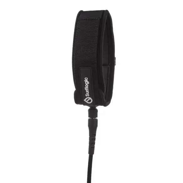 Leash de surf SurfLogic Longboard Ankle Black