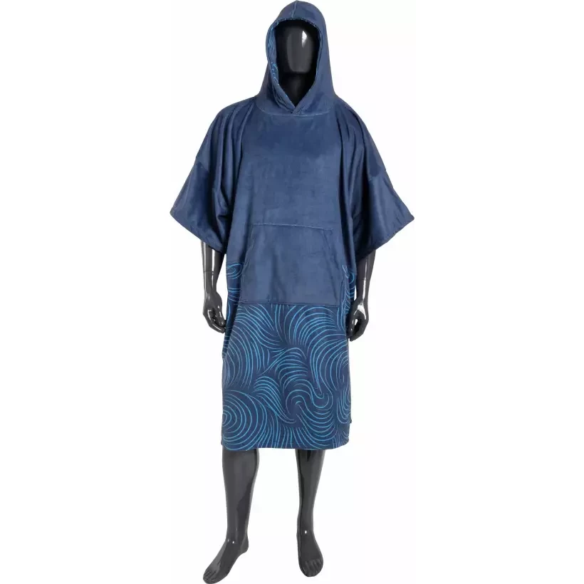 Poncho asciugamano Madness Navy Swirl