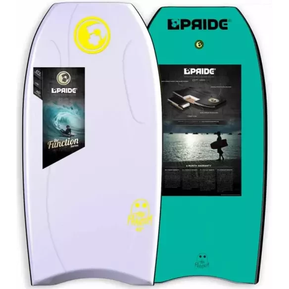Tabla de bodyboard Pride Phantom Contoured White