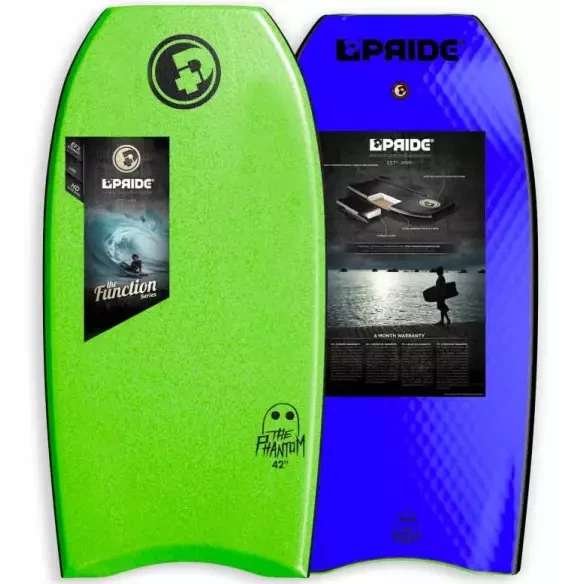 Tabla de bodyboard Pride Phantom Lime Green/Blue
