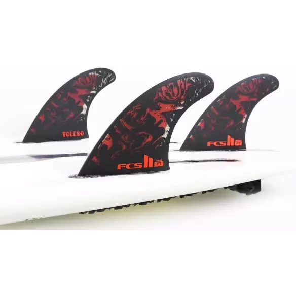 Fins FCSII Felipe Toledo PC Black/Red