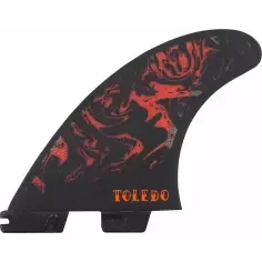 Fins FCSII Felipe Toledo PC Black/Red 2
