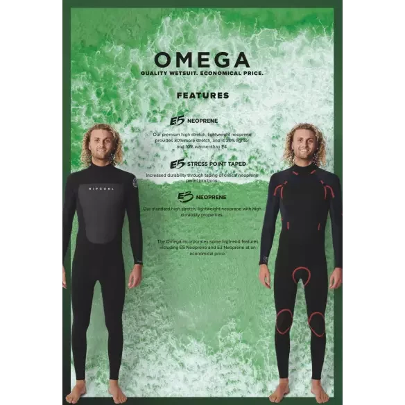 Muta surf Rip Curl Omega 5/3mm Black