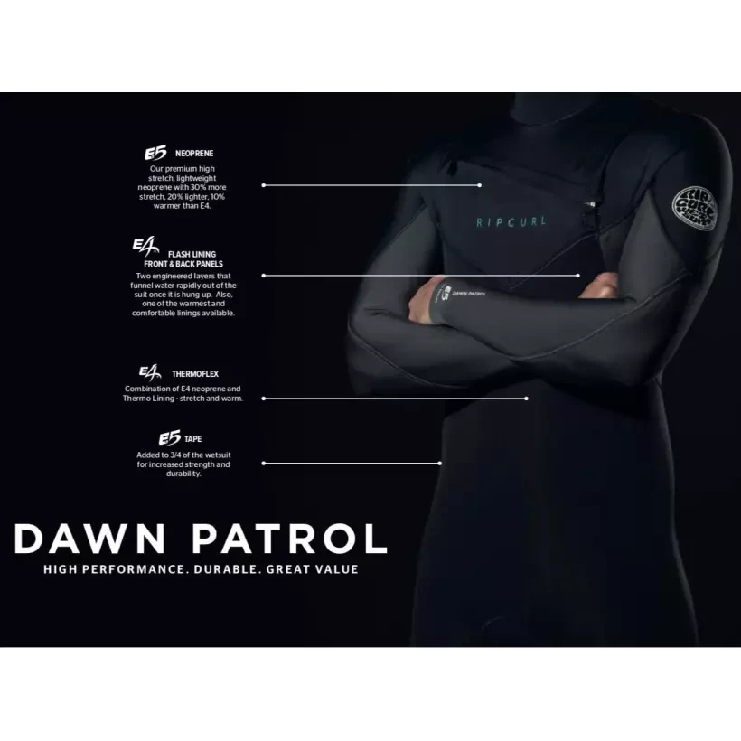 Neoprenanzug Rip Curl Dawn Patrol 3/2mm Junior