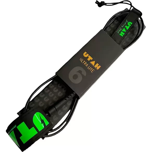 Utah Ultra Lite Super Comp Surfa leash Black/Green
