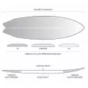 Surfboard Slater Designs Great White