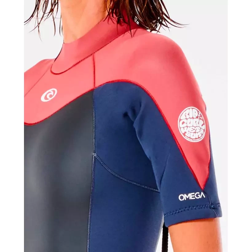 Shorty Rip Curl Omega womens Ocean/Red