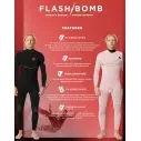 Fato Surf Rip Curl Flash-Bomb 3/2mm Zip Free