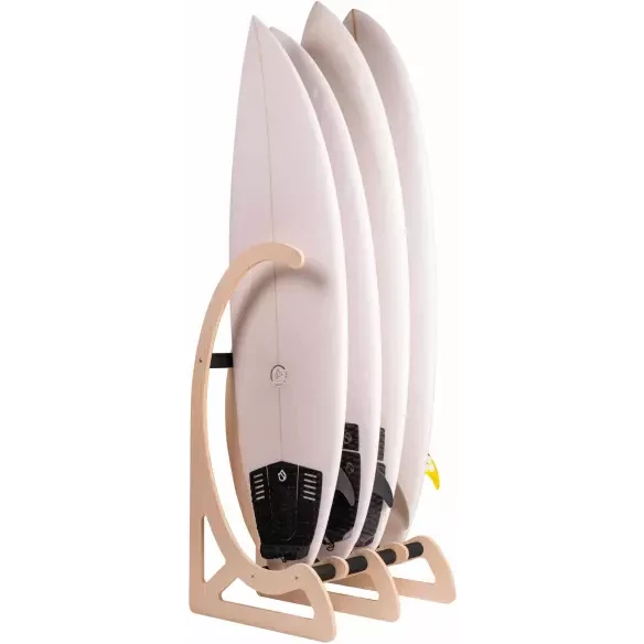 Suporte vertical Surflogic Wooden Free standing surfboard rack