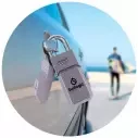 Surf Logic Key Lock Standard Silver
