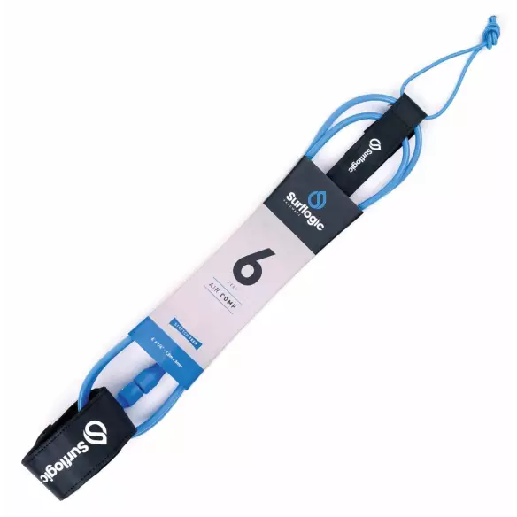 SurfLogic AirComp Leash Cyan