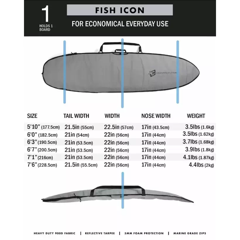 Funda Creatures Fish Icon Lite Silver Black