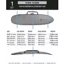 boardbag Creatures Fish Icon Lite Silver Black