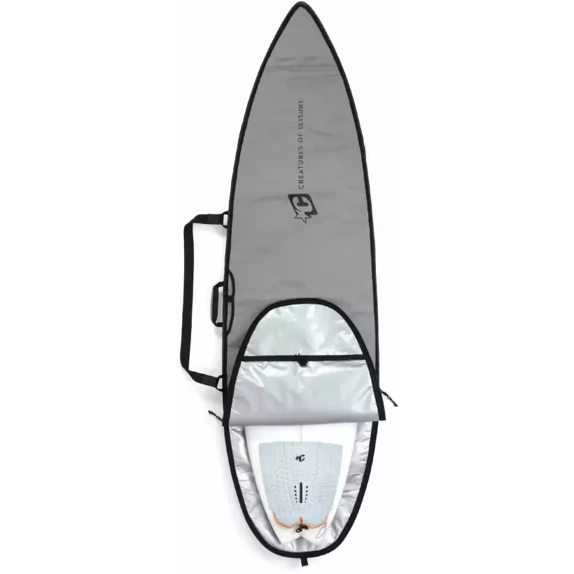 Housse Creatures Shortboard Icon Lite Silver Black