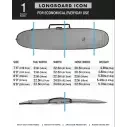 Housse Creatures Longboard Icon Lite Silver Black