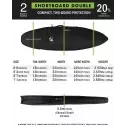 Funda Creatures Shortboard Doble DT2.0 Black Silver