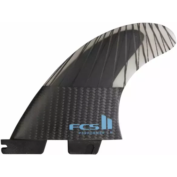 Quilhas surf FCSII Performer PC Carbon Tranquil Blue