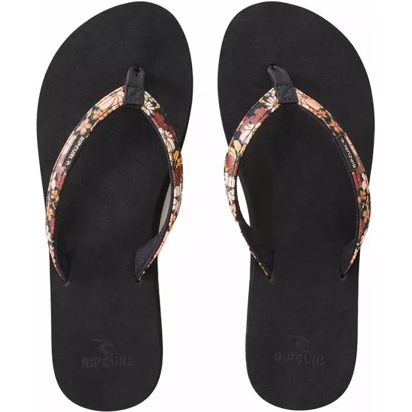 Infradito Rip Curl FREEDOM BLOOM OPEN TOE Black Brown