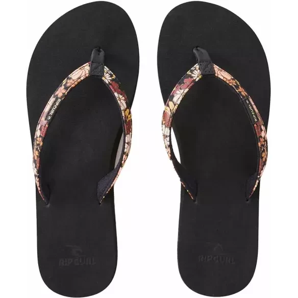 Infradito Rip Curl FREEDOM BLOOM OPEN TOE Black Brown