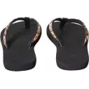 Rip Curl FREEDOM BLOOM OPEN TOE Black Brown flip flops
