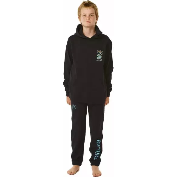 Sweatshirt Rip Curl LOST ISLANDS ART HOOD Black