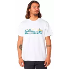 Camiseta Rip Curl PARADISE LAND TEE White