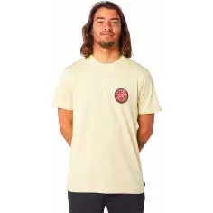 Camiseta Rip Curl PASSAGE TEE VINTAGE YELLOW