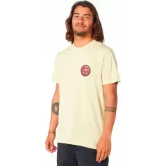 Camiseta Rip Curl PASSAGE TEE VINTAGE YELLOW 2