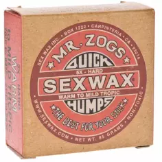 Parafina Sex wax Quick Humps Warm to Mid-Trop (5x - Hard)
