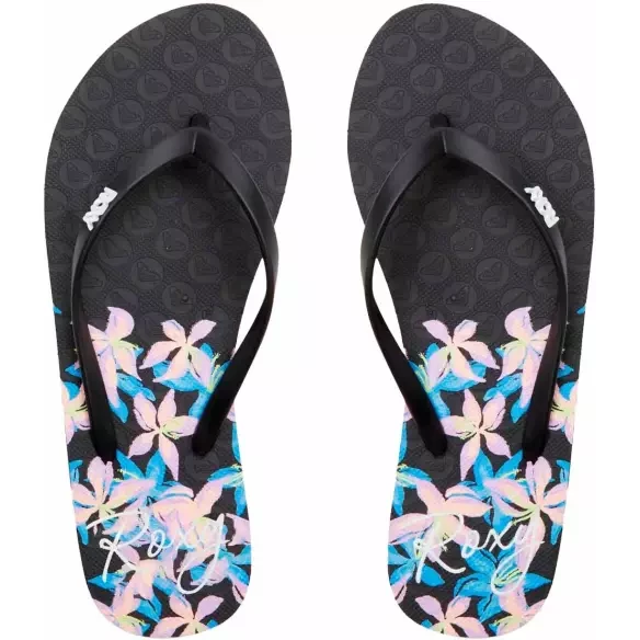 Infradito Roxy Viva Stamp Black/Boysenberry