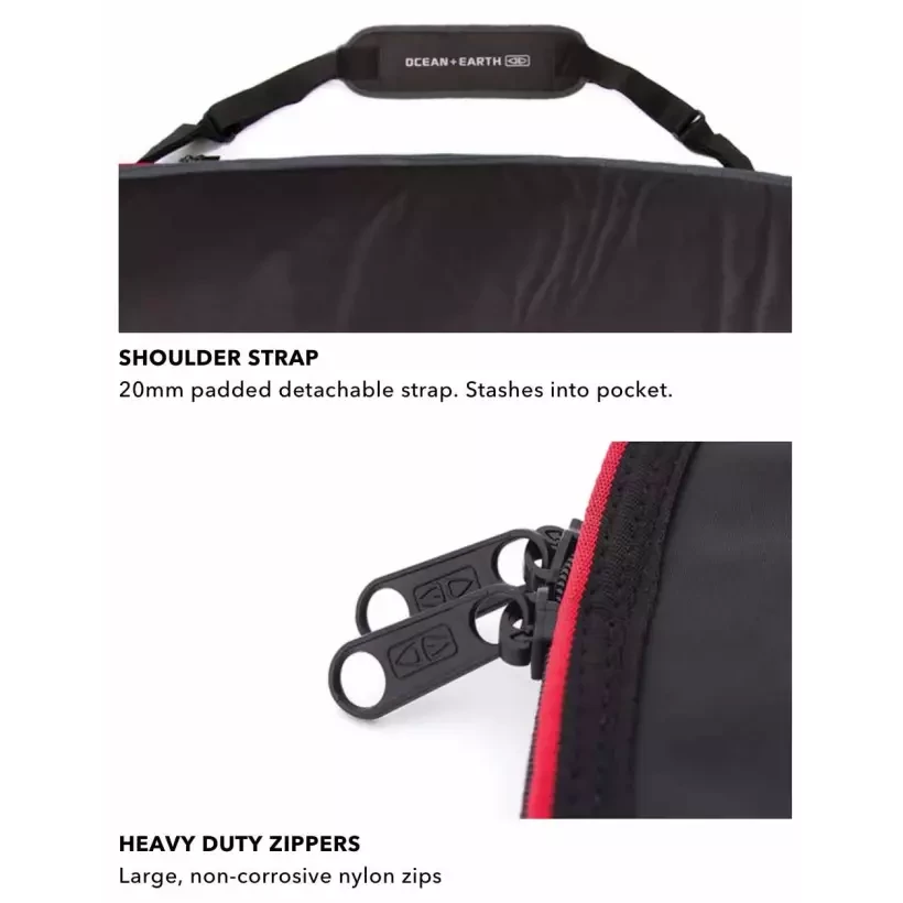 Capa Ocean & Earth Aircon shortboard Black/Red