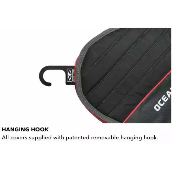 Funda Ocean & Earth Aircon Longboard Black/Red