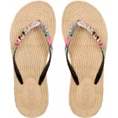 Flip-Flops Roxy South Beach Black/Pink/Soft Lime
