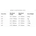 boardbag Ocean & Earth Barry Basic shortboard Red