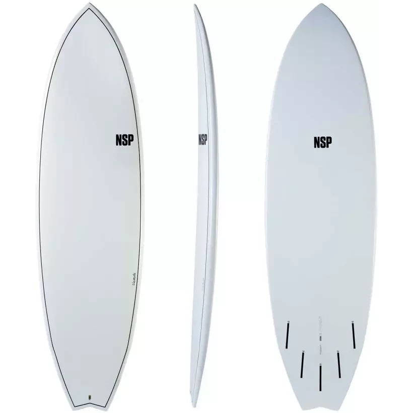 Tabla de surf NSP fish Elements White