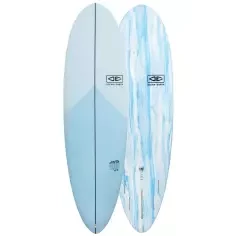 Surfbrett softboard Ocean & Earth Happy Hour Epoxy Soft Single+Quad Sky Blue