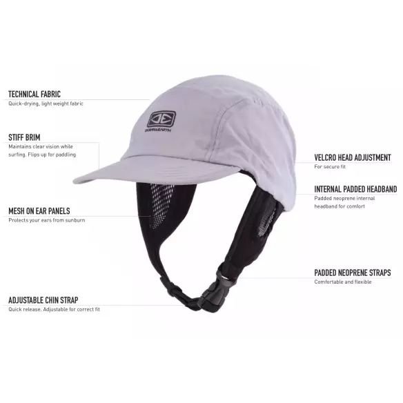 Boné Ocean & Earth Indo 5 Panel Surf Cap Olive