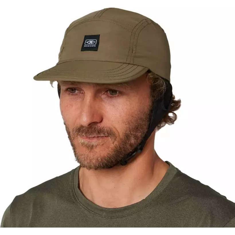 Cap Ocean & Earth Indo 5 Panel Surf Cap Olive