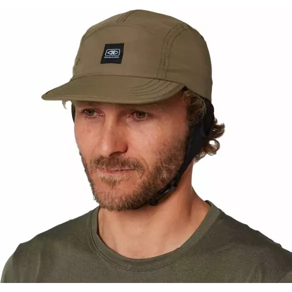 Cap Ocean & Earth Indo 5 Panel Surf Cap Olive