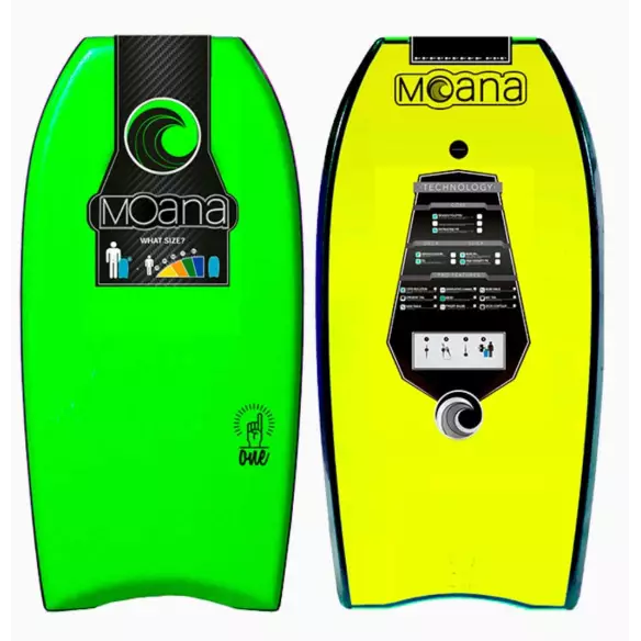 Tabla de bodyboard Moana One Green/Yellow