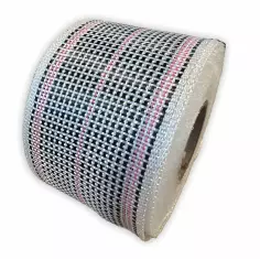 Bandes de renfort hybride Carbone/Fibre de verre Rose