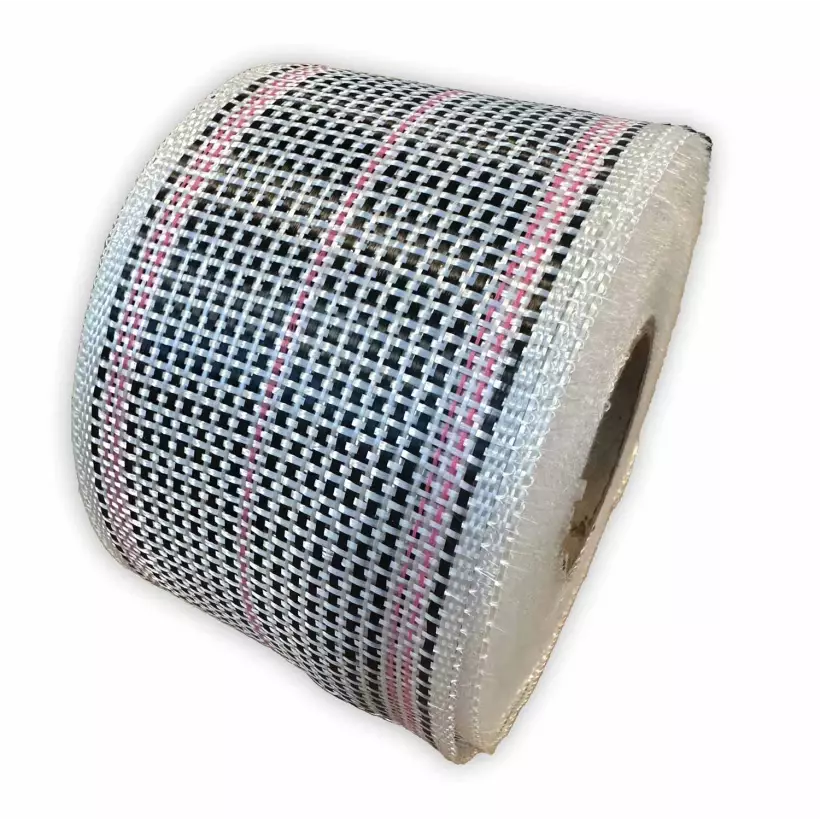 Bandes de renfort hybride Carbone/Fibre de verre Rose