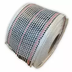 Bandes de renfort hybride Carbone/Fibre de verre Rouge