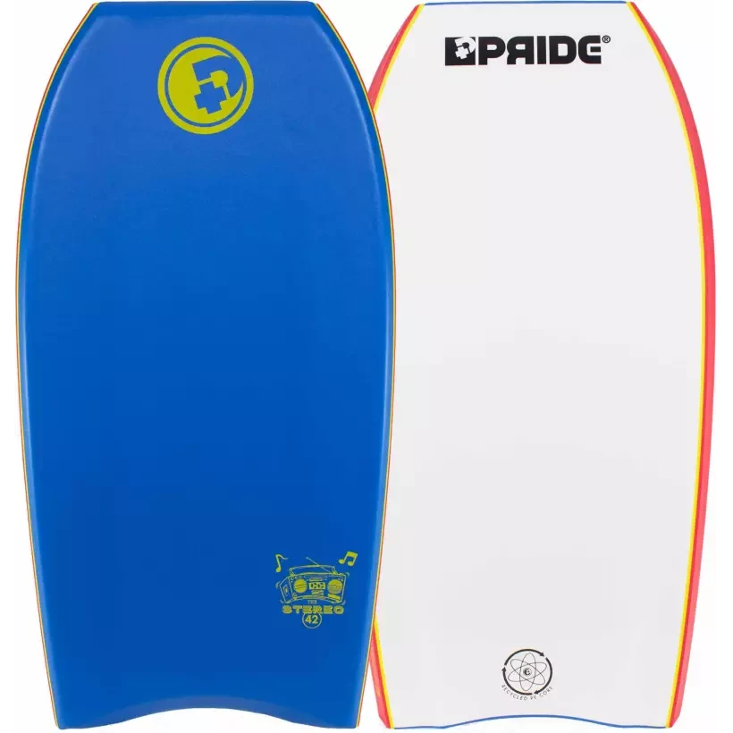 Bodyboard Pride Stereo PE HD Blue/White