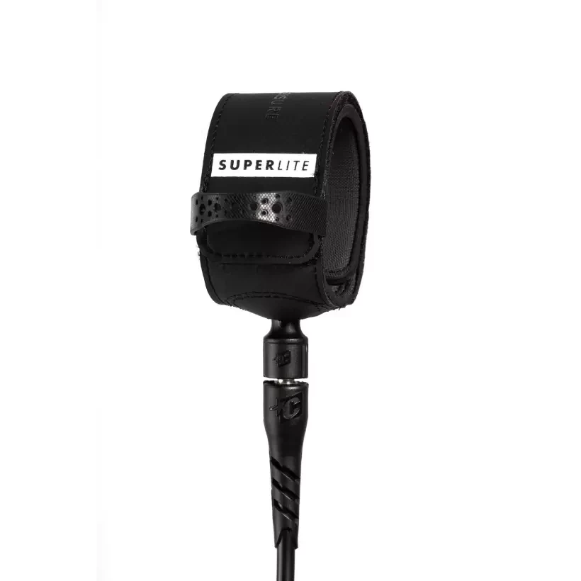Leash da surf Creature SuperLite Comp Black Silver