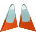 Aletas de bodyboard Stealth S2 Super Soft Ice Blue/Papaya