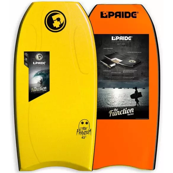 Prancha de bodyboard Pride Phantom Contoured Yellow/Orange