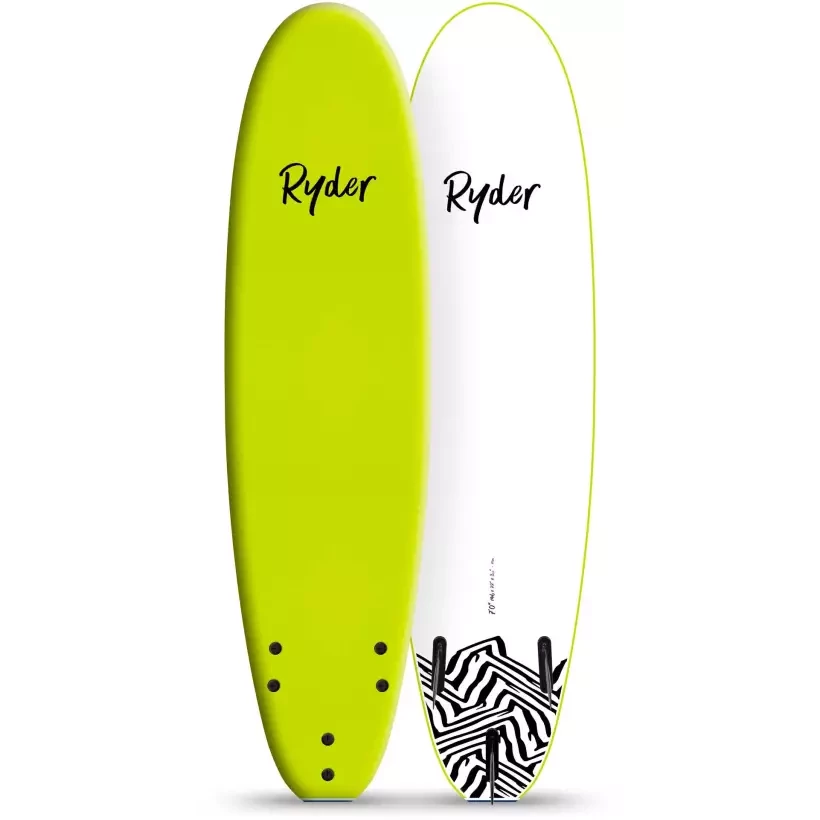 Tabla de surf softboard Ryder Mal Electric Lemon