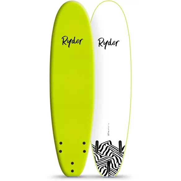 Surfplank softboard Ryder Mal Electric Lemon