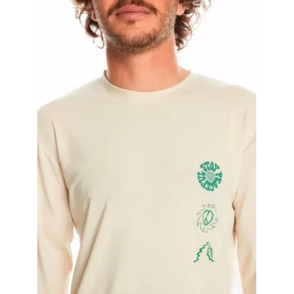 Camiseta quiksilver Coastal Run oyster white